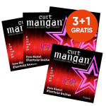 Curt Mangan 15009 Pure Nickel Snaren voor Elektrische Gitaar (9-42) - 3+1 actie