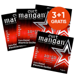 Curt Mangan 15510 Pure Nickel Elektrische Gitaarsnaren (Omwonden G-Snaar) (10-50) - 3+1 actie