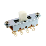 Allparts EP-0261-025 Switchcraft 3-Standen Schuifschakelaar On-Off-On Wit