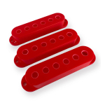 AxLabs AX-LPCSVRD Vintage Single Coil Pickup Covers (52mm) Rood (Set van 3)