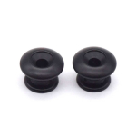 AxLabs KD2E1007SB Small Strap Buttons Rounded Top Satin Black (Set van 2)