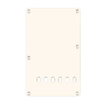 Boston BP-113-VW Backplate Standaard Stratocaster 1-Laags Oud Wit