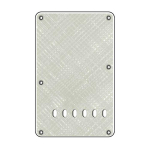 Boston BP-413-PWW Backplate Standaard Stratocaster 4-Laags Pearl White Webbing