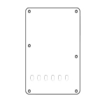 Boston BPL313-W Backplate Linkshandige Stratocaster 3-Laags Wit