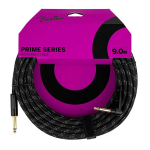 Boston GCRB-90A Prime Series Black Tweed Gitaarkabel Recht-Haaks 9 Meter