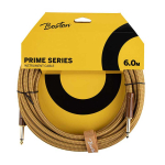 Boston GCRT-60 Prime Series Yellow Tweed Gitaarkabel Recht 6 Meter