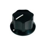 Boston KB-145-L Gitaar Knop Solid Shaft voor Jazz Bass Zwart Large