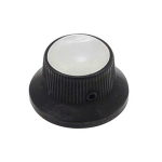 Boston KB-261 Bell Knop met Parelmoer Inlay Zwart