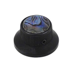 Boston KB-262 Bell Knop met Abalone Inlay Zwart