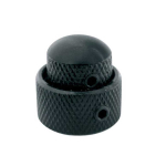 Boston KB-280 Dubbele Dome Knop 15x14mm + 19x12mm Zwart