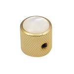 Boston KG-236 Dome Knop met Parelmoer Inlay Goud