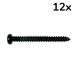 Boston PS-10-B Element Montage Schroef Zelftappend 2.6x25mm Zwart (12 Stuks)