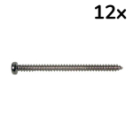 Boston PS-12-N Element Montage Schroef Zelftappend 2.6x35mm Nikkel (12 Stuks)