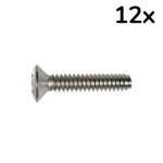 Boston PS-20-N Element Montage Schroef 3.2x18mm Nikkel (12 Stuks)