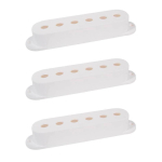 Boston SPC-10-WH Pickup Covers Stratocaster Single Coil 83mm (3 Stuks) Wit