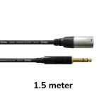 Cordial CFM1.5MV Audiokabel Stereo Jack Male naar XLR Male 1.5 Meter