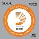 D'Addario BW021 Bronze Wound .021 Losse Snaar