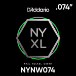 D'Addario NYNW074 NYXL Nickel Wound Elektrische Losse Snaar .074