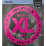 D'Addario EPS170-6 XL ProSteels Bassnaren 6-Snarig (32-130) Regular Light