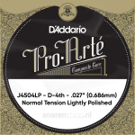 D'Addario J4504LP Gepolijste Composiete Losse Klassieke D4-Snaar - Normale Spanning