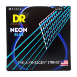 DR Strings NBA-12 Neon Blue Akoestische Snaren (12-54), K3 Coating