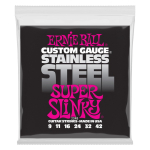 Ernie Ball 2248 Super Slinky Stainless Steel Elektrische Gitaarsnaren (9-42)