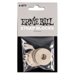 Ernie Ball 5625 Strap Blocks Grijs 4-Pack