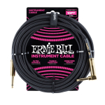 Ernie Ball 6081 Gevlochten Gitaarkabel Zwart 3 Meter