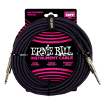 Ernie Ball 6397 Gevlochten Gitaarkabel Violet en Zwart 7.5 Meter - Op = op
