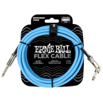 Ernie Ball 6464 Flex Cable Gitaarkabel Blauw 3 Meter Haaks-Recht