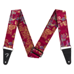 Fender Satin Dragon Strap Polyester Gitaarband Wine/Rood 0990638053