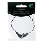 Ibanez DCT08-BWH DC Cord Twisted-Pair Voedingskabel Zwart en Wit 20 cm