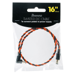 Ibanez DCT16-BNR DC Cord Twisted-Pair Voedingskabel Zwart en Rood 40 cm