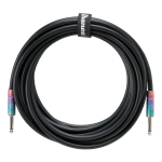 Ibanez GL20 Glideline Gitaarkabel Zwart met Multi Color Plugs 6 Meter