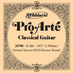 D'Addario J4706 Bronze Wound 80/20 Losse Klassieke Snaar E6