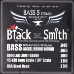 BlackSmith NW-45130 Bassnaren 5-Snarig Nickel Round Wound (45-130)