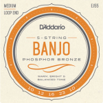 D'Addario EJ55 Phosphor Bronze Banjosnaren 5-Snarig (10-23)
