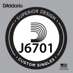 D'Addario J6701 Plain Steel Losse Mandoline Snaar .011