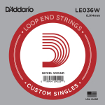 D'Addario LE036W Nickel Wound Losse Banjo / Mandoline Snaar .036
