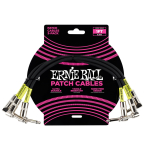 Ernie Ball 6075 Patchkabelset Zwart 30cm 3-Pack