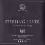 Knobloch 400SQZ Sterling Silver QZ Nylon Treble Set - Normaal / Hoge Spanning (3 Snaren) - Op = op