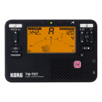 Korg TM-70T BK Combo Tuner Metronome Stemapparaat en Metronoom Zwart