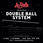 La Bella S100L Stainless Steel Bassnaren Double Ball End (40-95)