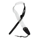 Levy's M12MM Metal Mesh Gitaarband Zwart/Zilver - Aanbieding, op = op