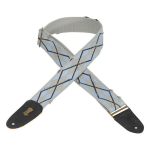 Levy's MC8TWA-BLU Road Worn Gitaarband Katoen Grijs/Blauw/Zwart - Op=Op