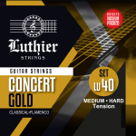 Luthier LU-40 Concert Gold Klassieke/Flamenco Gitaarsnaren - Medium/Hoge Spanning