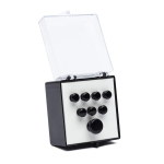 Martin 18APP18 Set Kunststof Brugpennen Zwart Incl. Eindpen (8-Pack) - Op = op