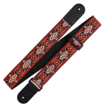 Richter Retro Red/Black Jacquard Gitaarband - 1768