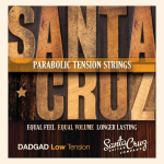 Santa Cruz Parabolic Tension DADGAD Akoestische Gitaarsnaren (12-61) - Low Tension
