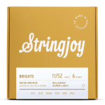 Stringjoy BB1152 Brights 80/20 Bronzen Akoestische Gitaarsnaren (11-52) Super Light
